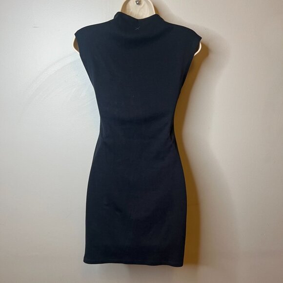 Cuts Black T-Shirt Mini Dress (S) - Picture 8 of 11